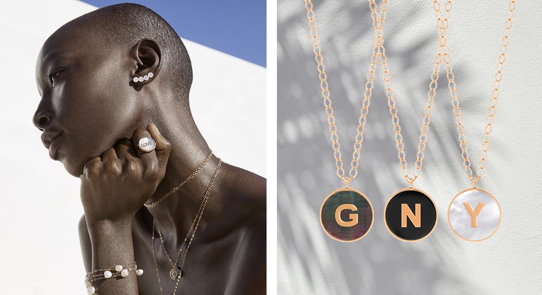 Bijoux collection initial by Ginette NY
